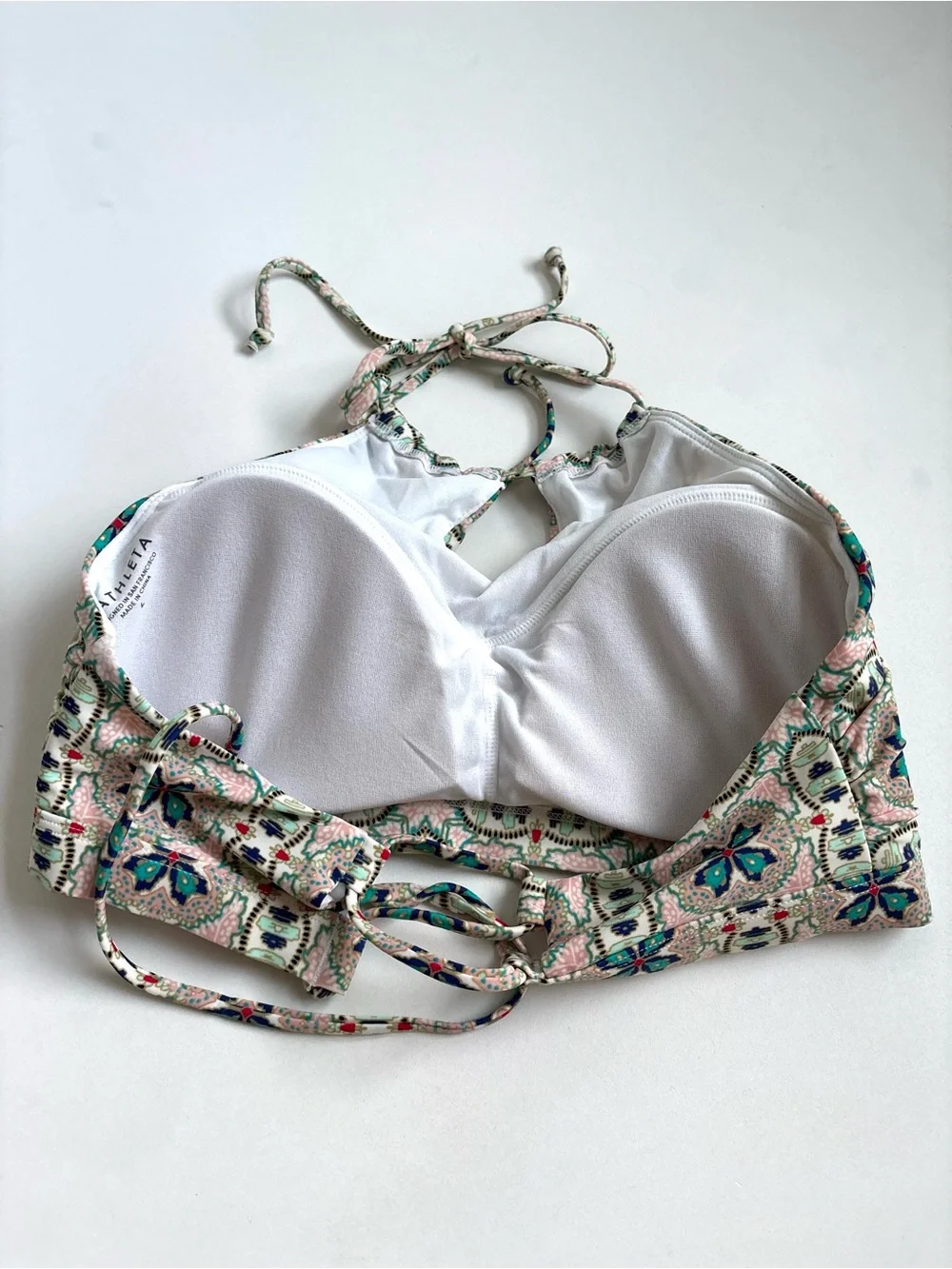 Athleta Monaco Bikini Set High Neck Halter Top Reversible Notsostring Bottom
